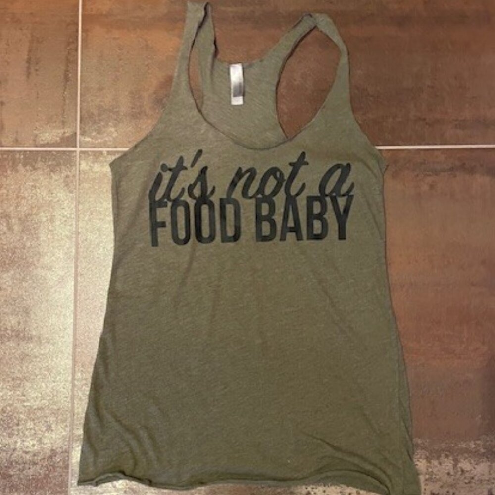 Next Level Army Green Racer Back Graphic Tank – Maternity S